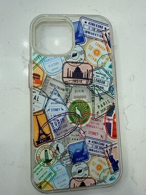 Clear Passport Stamps Travel iPhone Case for iPhone 15